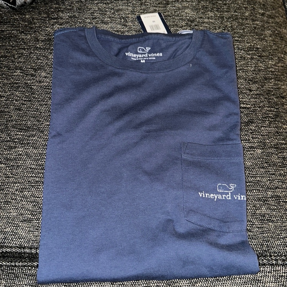 Navy long sleeve Vineyard Vines tee shirt
